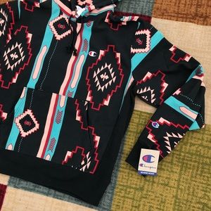 champion aztec hoodie